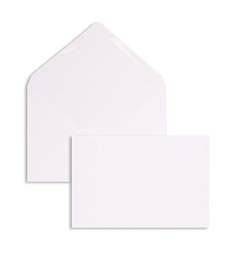 Briefhüllen | Premium | 105 x 155 mm Weiß (100 Stück) Nassklebung | Briefhüllen, Kuverts, Couverts, Umschläge mit 2 Jahren Zufriedenheitsgarantie von Blanke Briefhüllen