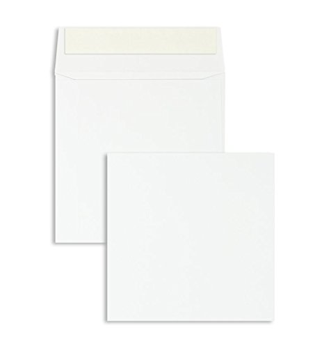 Briefhüllen | Premium | 130 x 130 mm Weiß (100 Stück) mit Abziehstreifen | Briefhüllen, Kuverts, Couverts, Umschläge mit 2 Jahren Zufriedenheitsgarantie von Blanke Briefhüllen