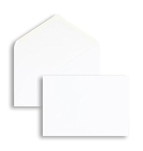 Briefhüllen | Premium | 140 x 200 mm (DIN E6) Weiß (500 Stück) Nassklebung | Briefhüllen, Kuverts, Couverts, Umschläge mit 2 Jahren Zufriedenheitsgarantie von Blanke Briefhüllen