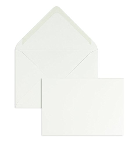 Briefhüllen | Premium | 156 x 220 mm Weiß (100 Stück) Nassklebung | Briefhüllen, Kuverts, Couverts, Umschläge mit 2 Jahren Zufriedenheitsgarantie von Blanke Briefhüllen