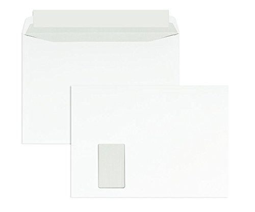 Briefhüllen | Premium | 229 x 324 mm (DIN C4) mit Fenster | Weiß (250 Stück) mit Abziehstreifen | Briefhüllen, Kuverts, Couverts, Umschläge mit 2 Jahren Zufriedenheitsgarantie von Blanke Briefhüllen