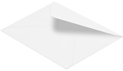 Briefhüllen | Premium | 58 x 81 mm (DIN C8) Weiß (100 Stück) Nassklebung | Briefhüllen, Kuverts, Couverts, Umschläge mit 2 Jahren Zufriedenheitsgarantie von Blanke Briefhüllen