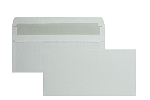 Briefumschläge - Weiß ~114 x 229 mm (DIN C6/5) | 75 g/qm Offset | Ohne Fenster | Selbstklebung | Gerade Klappe | 1000 Stück von Blanke Briefhüllen