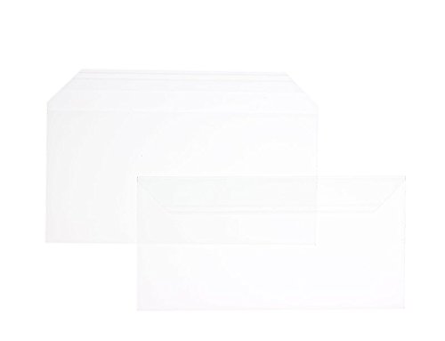 Durchsichtige Folienumschläge | Premium | 114 x 229 mm (DIN C6/5) Glasklar (100 Stück) mit Abziehstreifen | Briefhüllen, Kuverts, Couverts, Umschläge mit 2 Jahren Zufriedenheitsgarantie von Blanke Briefhüllen