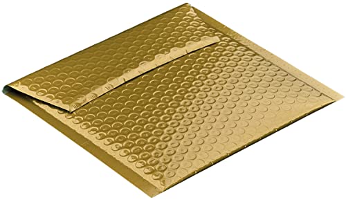 Farbige Luftpolstertaschen | Premium | 175 x 185 mm Gold (10 Stück) mit Abziehstreifen | Briefhüllen, Kuverts, Couverts, Umschläge mit 2 Jahren Zufriedenheitsgarantie von Blanke Briefhüllen