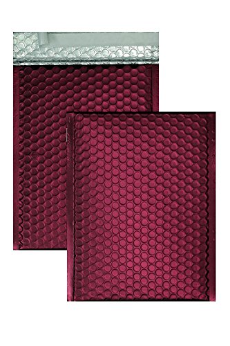 Farbige Luftpolstertaschen | Premium | 200 x 250 mm Rot (10 Stück) mit Abziehstreifen | Blanke Briefhüllen von Blanke Briefhüllen