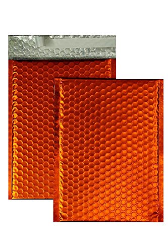 Farbige Luftpolstertaschen | Premium | 250 x 334 mm Orange (10 Stück) mit Abziehstreifen | Briefhüllen, Kuverts, Couverts, Umschläge mit 2 Jahren Zufriedenheitsgarantie von Blanke Briefhüllen