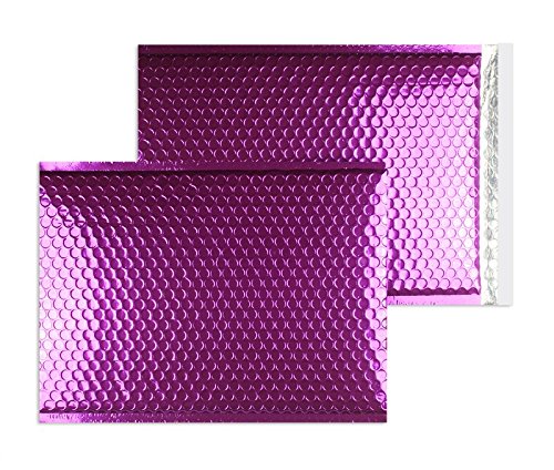 Farbige Luftpolstertaschen | Premium | 340 x 460 mm Violett (10 Stück) mit Abziehstreifen | Briefhüllen, Kuverts, Couverts, Umschläge mit 2 Jahren Zufriedenheitsgarantie von Blanke Briefhüllen