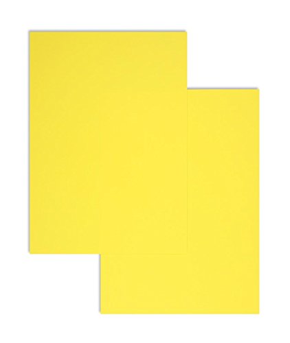 Farbiges Briefpapier, DIN A4, Blanke Briefhüllen (100, gelb) von Blanke Briefhüllen
