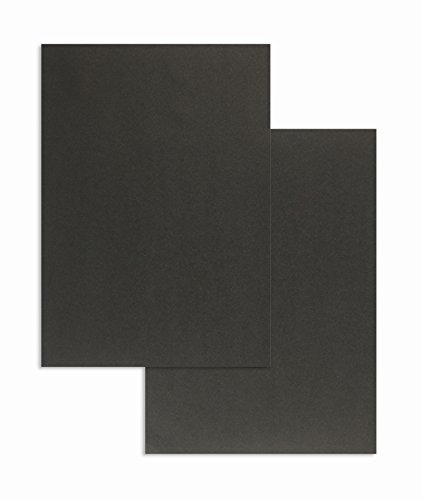 Farbiges Briefpapier, DIN A4, Blanke Briefhüllen (100, schwarz) von Blanke Briefhüllen