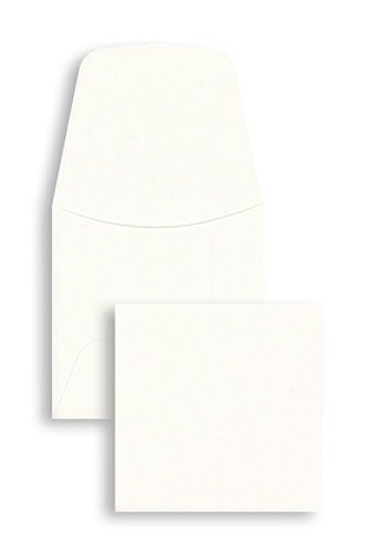 Münztüten | Premium | 50 x 50 mm Weiß (100 Stück) Ungummiert | Briefhüllen, Kuverts, Couverts, Umschläge mit 2 Jahren Zufriedenheitsgarantie von Blanke Briefhüllen