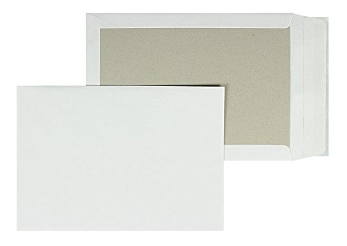 Papprückwandtaschen | Premium | 260 x 370 mm Weiß (100 Stück) mit Abziehstreifen | Briefhüllen, Kuverts, Couverts, Umschläge mit 2 Jahren Zufriedenheitsgarantie von Blanke Briefhüllen