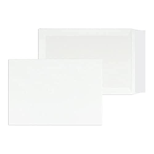Papprückwandtaschen | Premium | 324 x 457 mm (DIN C3) Weiß (100 Stück) mit Abziehstreifen | Briefhüllen, Kuverts, Couverts, Umschläge mit 2 Jahren Zufriedenheitsgarantie von Blanke Briefhüllen