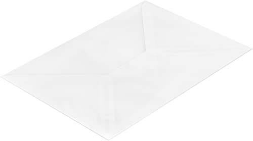 Transparent-Hüllen | Premium | 105 x 155 mm Weiß (100 Stück) Nassklebung | Briefhüllen, Kuverts, Couverts, Umschläge mit 2 Jahren Zufriedenheitsgarantie von Blanke Briefhüllen
