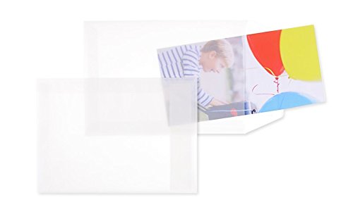 Transparent-Versandtaschen | Premium | 162 x 229 mm (DIN C5) Weiß (100 Stück) mit Abziehstreifen | Briefhüllen, Kuverts, Couverts, Umschläge mit 2 Jahren Zufriedenheitsgarantie von Blanke Briefhüllen