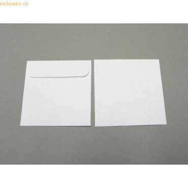 Blanke Briefumschläge 100x100mm 100g/qm gummiert VE=100 Stück weiß Blanke Briefumschläge 100x100mm 100g/qm gummiert VE=100 Stück weiß von Blanke