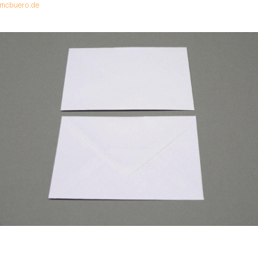 Blanke Briefumschläge 102x146mm 90g/qm gummiert VE=1000 Stück weiß von Blanke