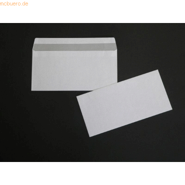 Blanke Briefumschläge 105x213mm 75g/qm gummiert VE=1000 Stück weiß von Blanke