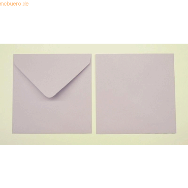 Blanke Briefumschläge 130x130mm 100g/qm gummiert VE=100 Stück lilac Blanke Briefumschläge 130x130mm 100g/qm gummiert VE=100 Stück lilac von Blanke