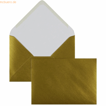 Blanke Briefumschläge 133x184mm 100g/qm gummiert VE=100 Stück gold von Blanke
