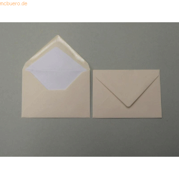 Blanke Briefumschläge 135x192mm 100g/qm gummiert VE=100 Stück chamois von Blanke