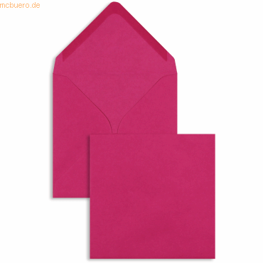 Blanke Briefumschläge 155x155mm 100g/qm gummiert VE=100 Stück pink von Blanke