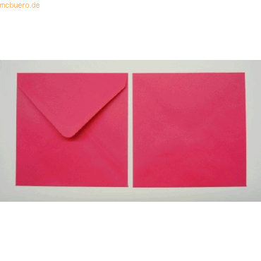 Blanke Briefumschläge 155x155mm 100g/qm gummiert VE=100 Stück pink Blanke Briefumschläge 155x155mm 100g/qm gummiert VE=100 Stück pink von Blanke
