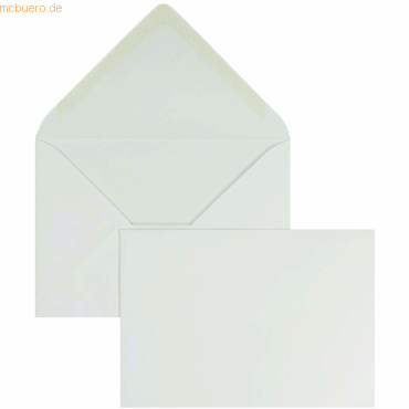 Blanke Briefumschläge 156x220mm 120g/qm gummiert VE=100 Stück weiß von Blanke
