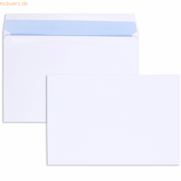 Blanke Briefumschläge 162x238mm 90g/qm selbstklebend VE=500 Stück weiß von Blanke