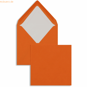 Blanke Briefumschläge 164x164mm 100g/qm gummiert VE=100 Stück orange von Blanke