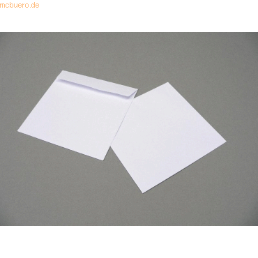 Blanke Briefumschläge 170x170mm 100g/qm gummiert VE=100 Stück weiß Blanke Briefumschläge 170x170mm 100g/qm gummiert VE=100 Stück weiß von Blanke