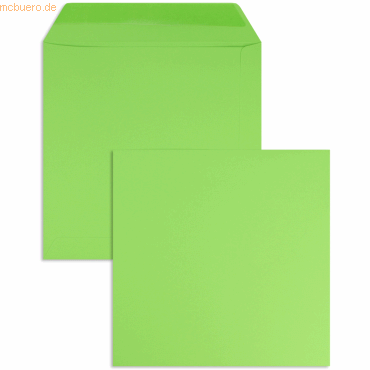Blanke Briefumschläge 170x170mm 120g/qm gummiert VE=100 Stück grüner a von Blanke
