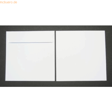 Blanke Briefumschläge 170x170mm 120g/qm haftklebend VE=100 Stück weiß Blanke Briefumschläge 170x170mm 120g/qm haftklebend VE=100 Stück weiß von Blanke