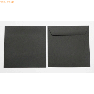 Blanke Briefumschläge 190x190mm 120g/qm gummiert VE=100 Stück schwarz Blanke Briefumschläge 190x190mm 120g/qm gummiert VE=100 Stück schwarz von Blanke