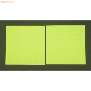 Blanke Briefumschläge 220x220mm 120g/qm gummiert VE=100 Stück grüner a von Blanke