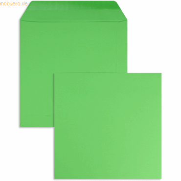 Blanke Briefumschläge 220x220mm 120g/qm gummiert VE=100 Stück smaragd von Blanke