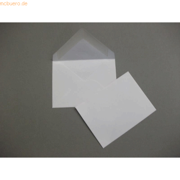 Blanke Briefumschläge 55x76mm 80g/qm gummiert VE=100 Stück weiß von Blanke