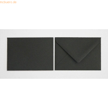 Blanke Briefumschläge 90x140mm 120g/qm gummiert VE=100 Stück schwarz von Blanke