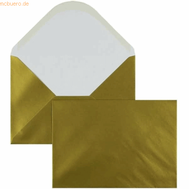 Blanke Briefumschläge C5 100g/qm gummiert VE=100 Stück gold von Blanke