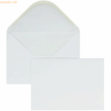 Blanke Briefumschläge C5 100g/qm gummiert VE=100 Stück weiß von Blanke