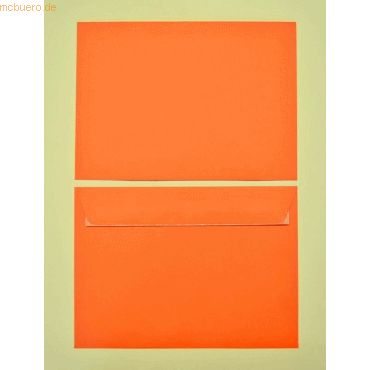 Blanke Briefumschläge C5 100g/qm haftklebend VE=100 Stück orange von Blanke