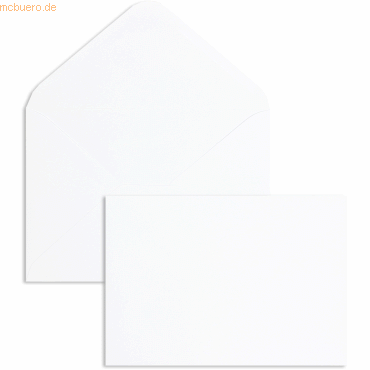 Blanke Briefumschläge C5 120g/qm gummiert VE=100 Stück weiß von Blanke