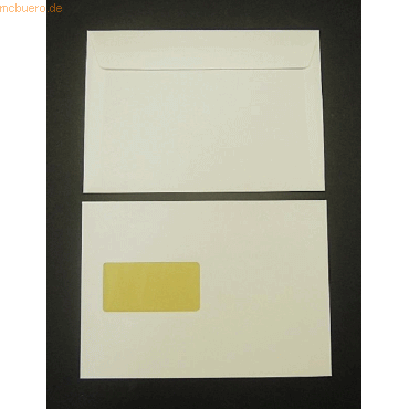 Blanke Briefumschläge C5 120g/qm haftklebend Fenster VE=250 Stück beig von Blanke
