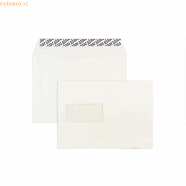 Blanke Briefumschläge C5 120g/qm haftklebend Fenster VE=500 Stück crem von Blanke