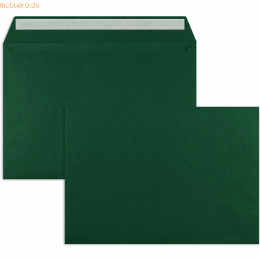 Blanke Briefumschläge C5 120g/qm haftklebend VE=100 Stück royalgrün von Blanke