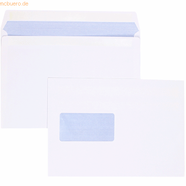 Blanke Briefumschläge C5 90g/qm selbstklebend Sonderfenster VE=500 Stü von Blanke