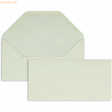 Blanke Briefumschläge DINlang 100g/qm gummiert VE=100 Stück ivory von Blanke