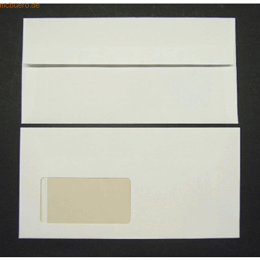Blanke Briefumschläge DINlang 100g/qm haftklebend Fenster VE=250 Stück Blanke Briefumschläge DINlang 100g/qm haftklebend Fenster VE=250 Stück von Blanke