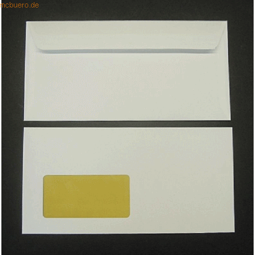 Blanke Briefumschläge DINlang 120g/qm haftklebend Fenster VE=250 Stück Blanke Briefumschläge DINlang 120g/qm haftklebend Fenster VE=250 Stück von Blanke