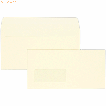 Blanke Briefumschläge DINlang 120g/qm haftklebend Sonderfenster VE=500 von Blanke